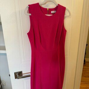 Calvin Klein Pink Pencil Dress Sz 6